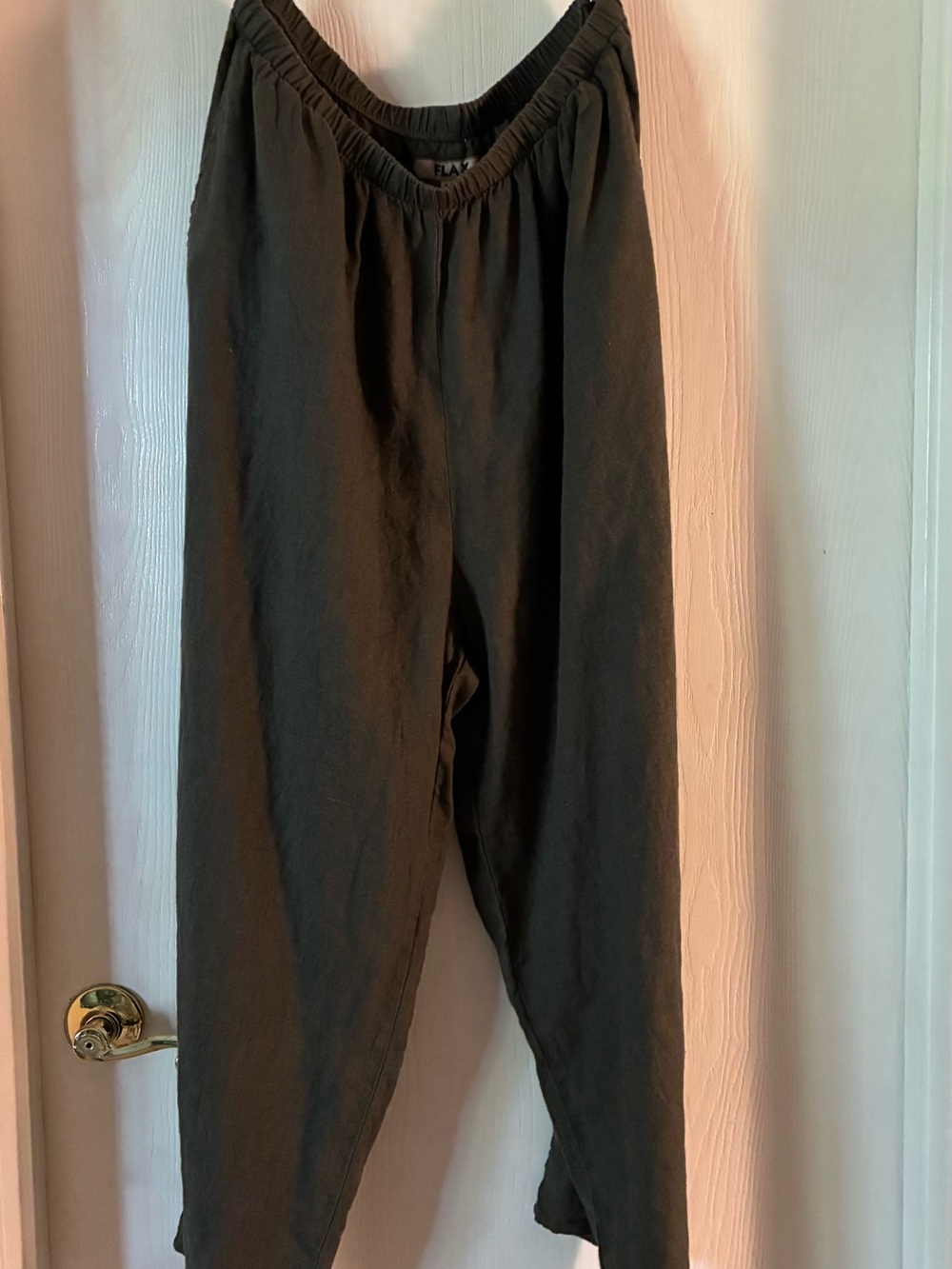Flax Dark Green Trousers